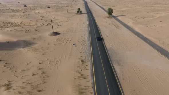 Sport Car in the Desert 