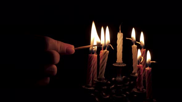 Lighting Candles on Hanukkah alt