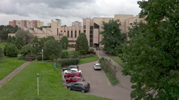 Brick Modern Hospitalsanatorium with a Very Beautiful Design in a Picturesque Location