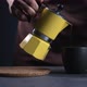 Coffee Espresso in Yellow Moka Pot - VideoHive Item for Sale
