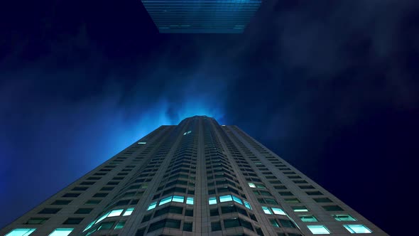 Skyscraper at night