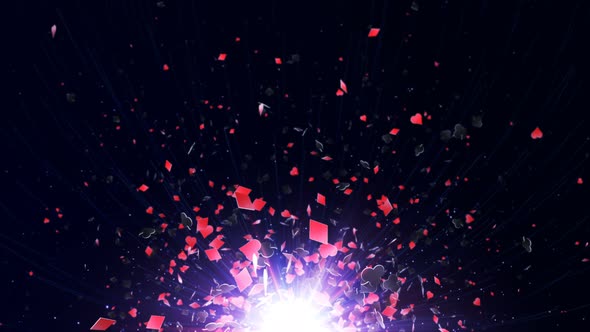 French Poker Card Symbols Background alt