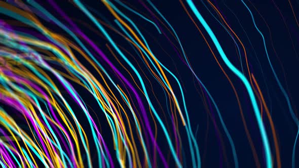 Vivid Diagonal Neon Strings Background
