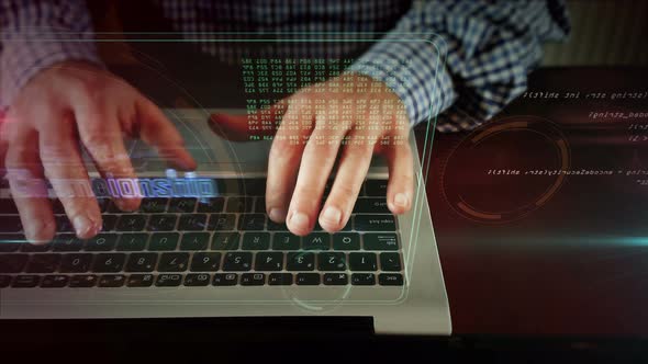 Championship esport game player with man typing on the computer alt