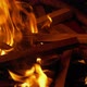 Fire Of Wood Sticks Burning - VideoHive Item for Sale