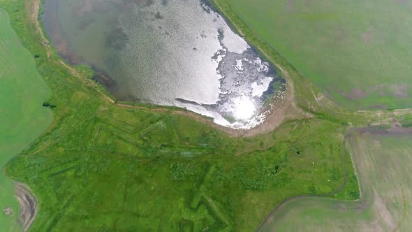 Bastion Fort, Aerial View