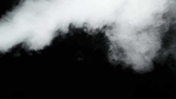 Water Vapor, Slow Motion 240Fps, Jet of Steam Under Pressure on Black Background alt