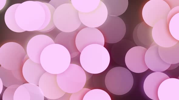 Purple Moving Appearing Circles Animation Background