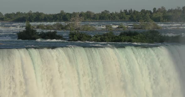 The waterfall top at Niagara Falls, Canada