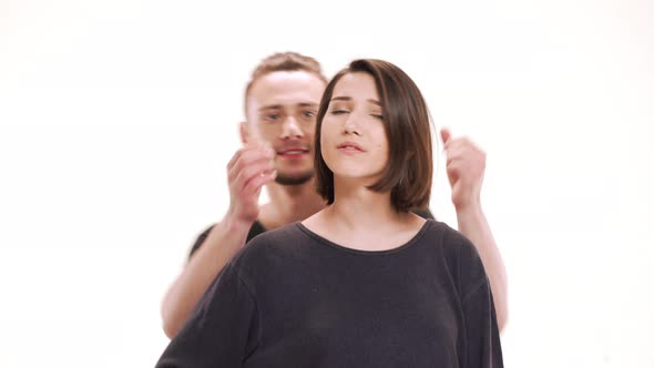 Friends Greeting and Laughing alt