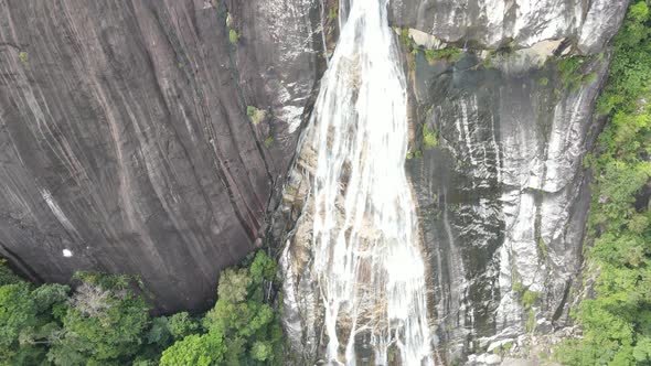 Close view of the Highest Waterfalls in Southeast Asia