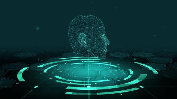 HUD The futuristic 3D sci-fi Male Body alt