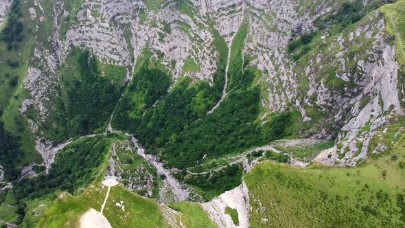 Aerial View of Delika Canyon in Burgos, Spain. alt