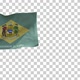 Delaware State Flag (American Flag) on Flagpole with Alpha Channel - 4K - VideoHive Item for Sale