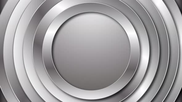 3d brushed metal circles background motion graphics seamless loop ...