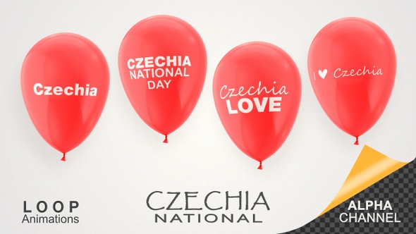 Czechia National Day Celebration Balloons