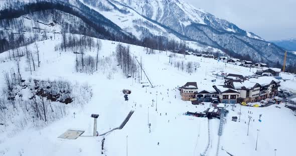 23 February 2022 Olympic Village Adler Rosa Khutor Sochi Ski and Snowboarding Resort In Russian alt