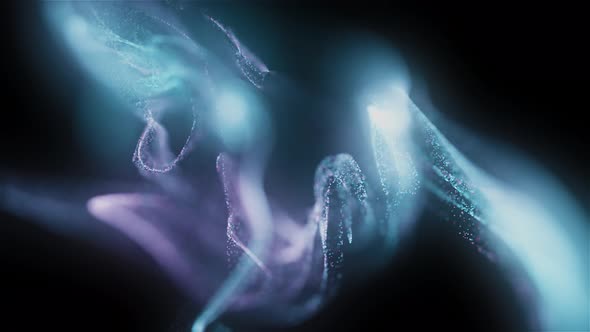 Magic Blur Fluid Particles 4k