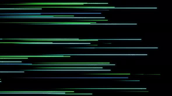 Abstract Directional Neon Lines Geometric Background