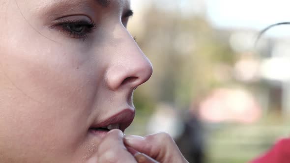 Make Up on a Model Face alt