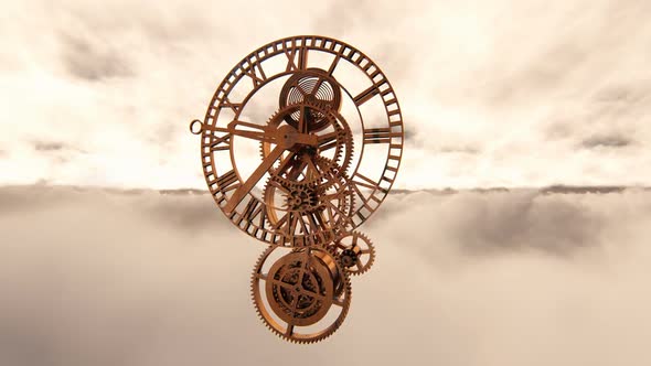 Clock and Clouds alt