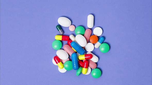 Background with Moving Pills alt