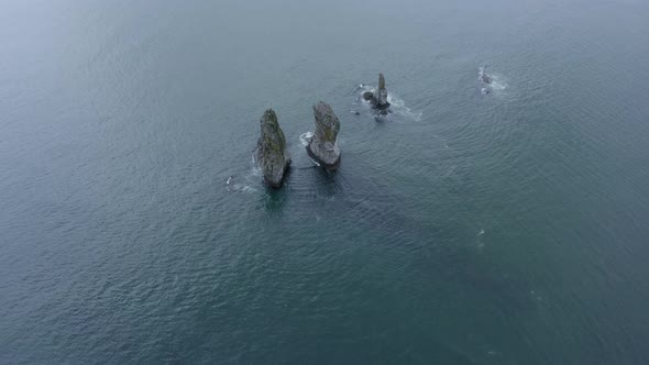 Three Brothers is a Famous Landmark in the Avacha Bay