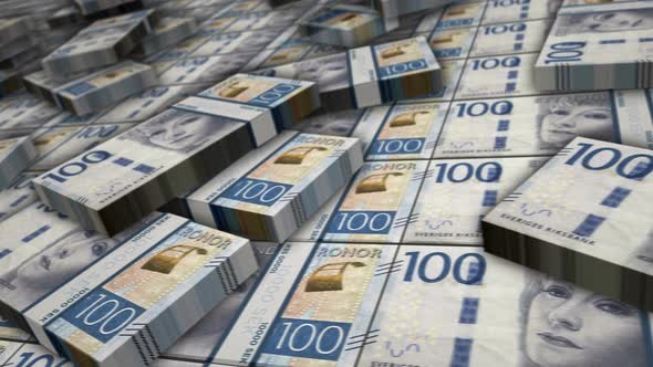 Swedish Krone money banknote pack loop alt