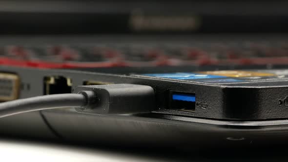 Laptop Macro USB Port 