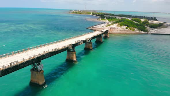 Flight Over the Old Broken and Damaged City Car alt