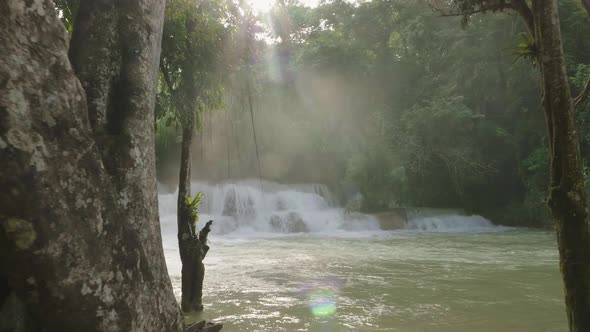 Waterfall With Sunlight alt