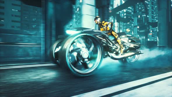Cyborg Rides A Huge Speed