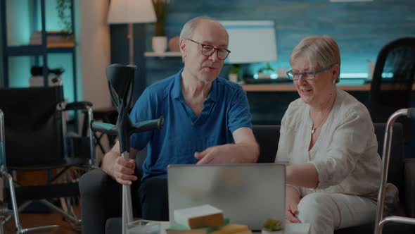 Senior People Giving High Five and Celebrating Successful Teamwork alt