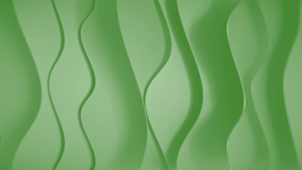 Green Abstract Wavy Shapes Corporate Background