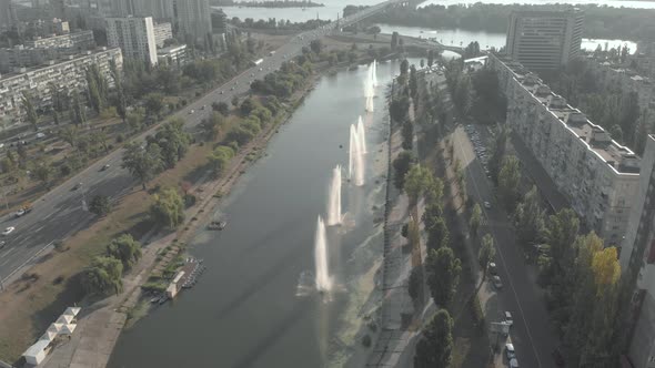 Kyiv, Ukraine. City View. Aerial Landscape alt