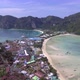 Drone video showing two bays at Koh Phi Phi Don, Thailand - VideoHive Item for Sale