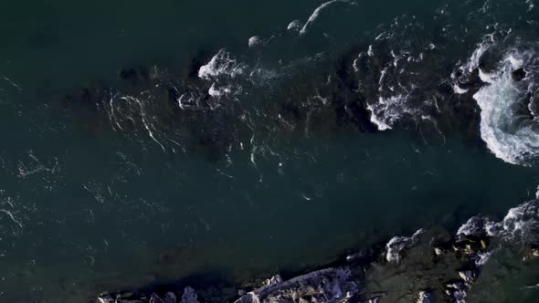 Altai river top view