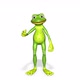 Frog Talking Looped White Background - VideoHive Item for Sale