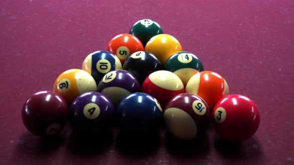 Billiards, Billiard Table. Balls on the Billiard Table alt