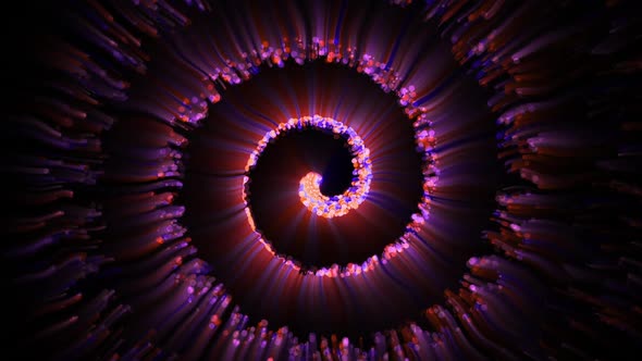 Abstract Spiral Colorful Moving Particles V5 alt