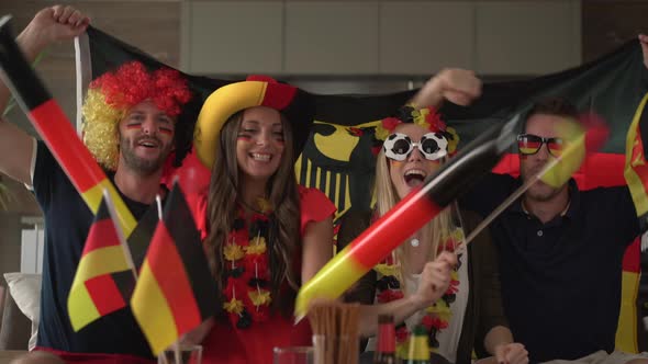 German Fans Cheering for Germany