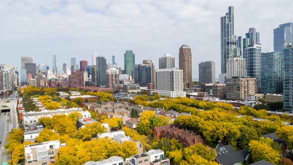 Chicago Cityscape - Fall Colors  alt
