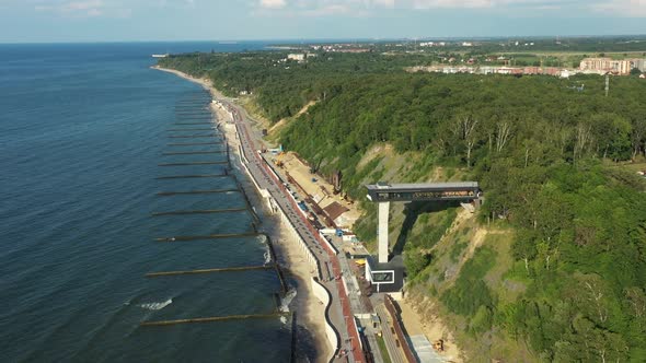 Promenade Lockated on Embankment in Svetlogorsk Kaliningrad Region alt