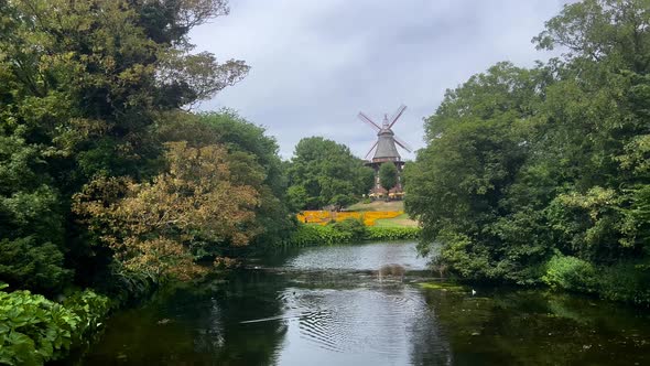 Old Windmill Park Bremen Germany
