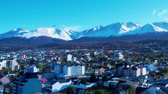 Patagonia landscape. Ushuaia Tierra del Fuego. Patagonia Argentina. alt