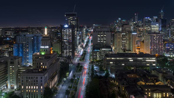 Toronto Ontario Canada Night Traffic