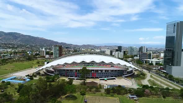 The Beautiful National Stadium (estadio Nacional) Of Costa Rica In La 