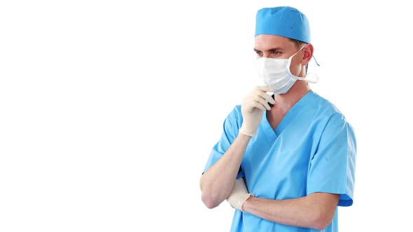 Surgeon using digital screen alt