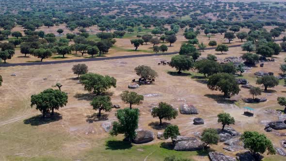 Bulls farm seen from the air alt