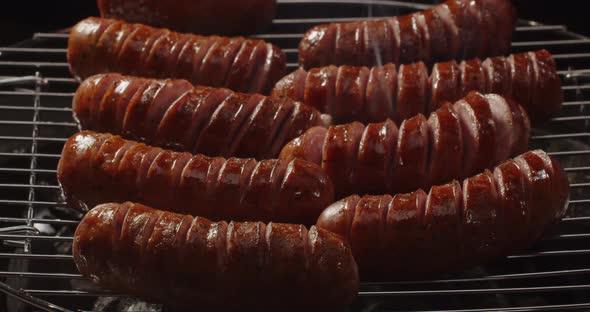 Grilled Sausages. Picnic